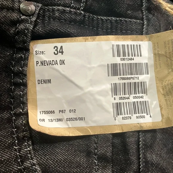 NWTs Dainese Nevada 0K Motorcycle Jeans (DuPont Kevlar Interlining) 34x32